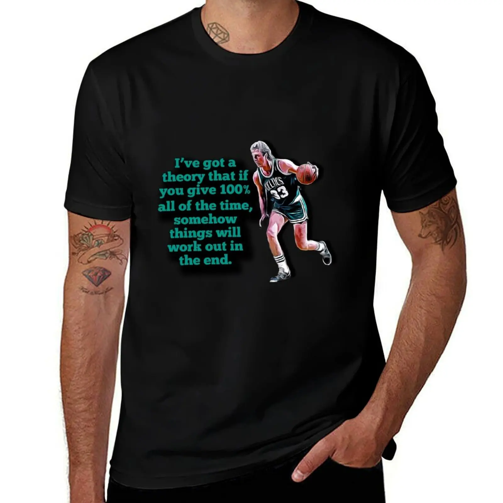 

Larry Bird Quotes T-Shirt valentines clothes Funny t-shirt cotton man t-shirts baggy shirts mens plain t shirts