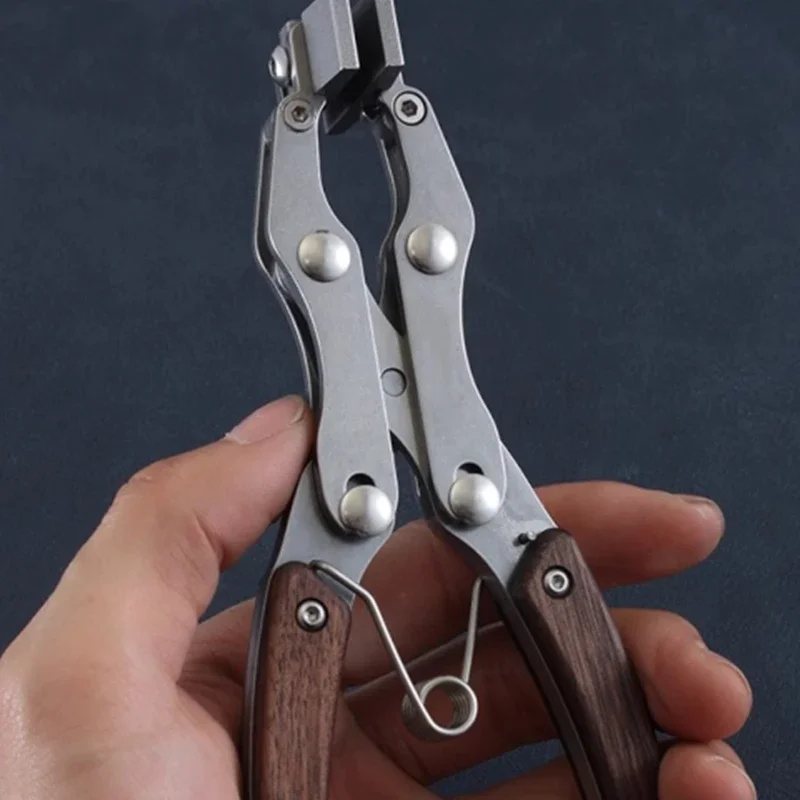 

upgrade Flat mouth parallel pliers Hand DIY leather tool pliers