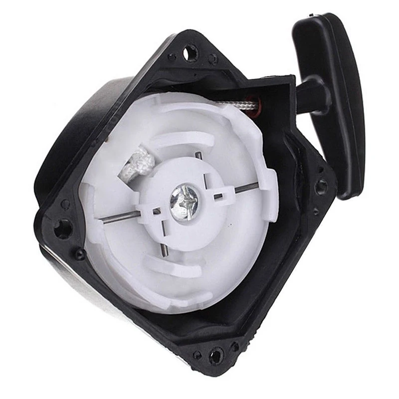 Teile Recoil Pull Starter Zubehör Einfach zu installieren für Freischneider 80 mm Montage Schwarzer Rasenmäher Rasenmäher