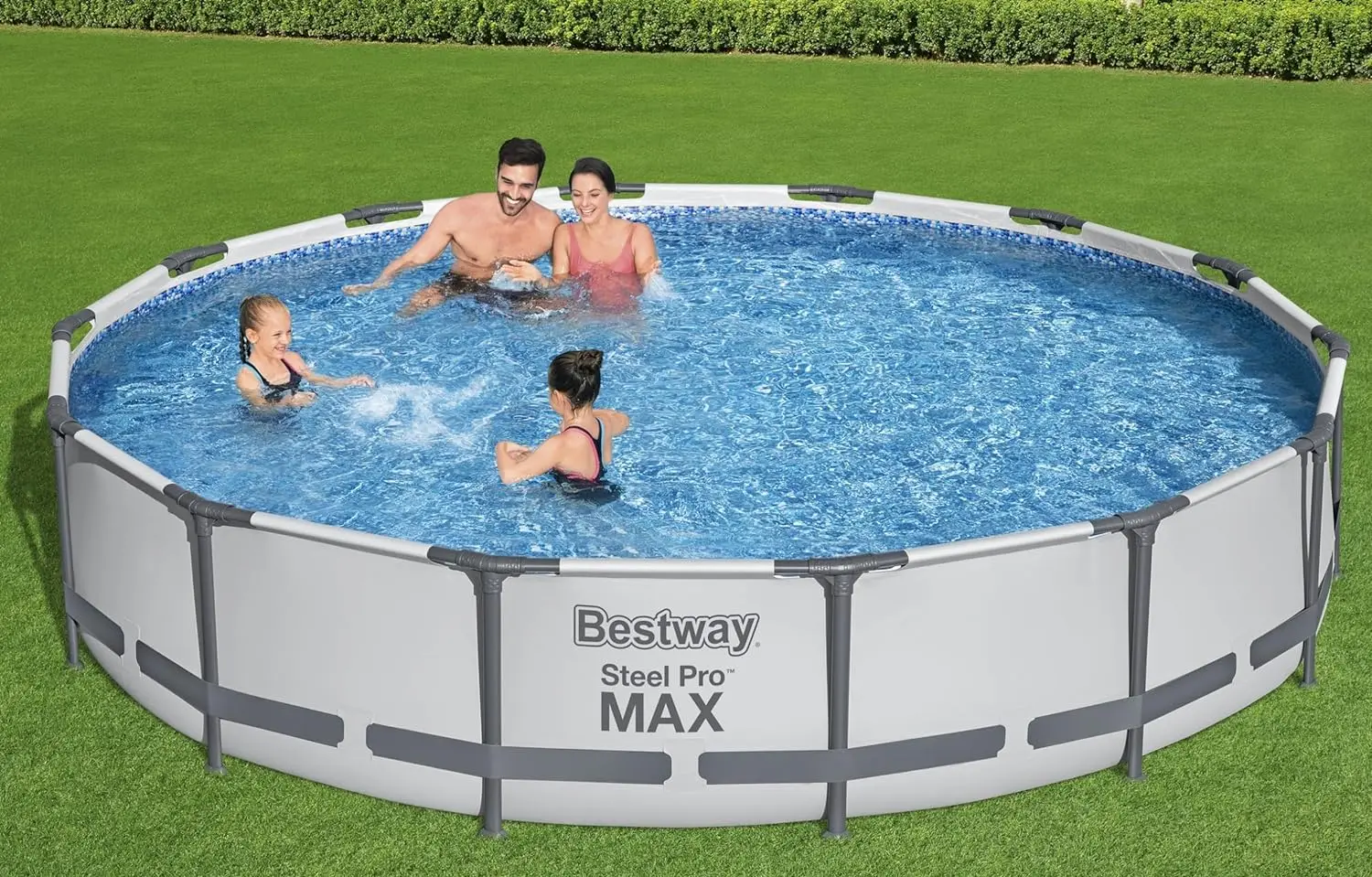 Steel Pro MAX 14' x 33" Round Above Ground Pool Set | Includes 530gal Filter Pump