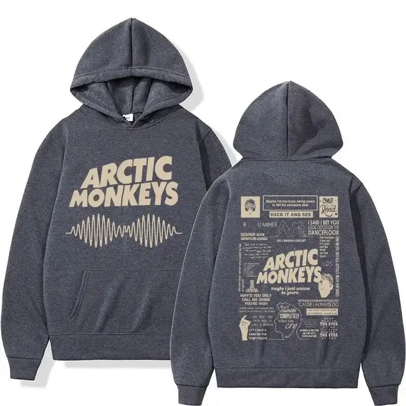

Толстовки с двусторонним принтом в стиле ретро Arctic Monkeys Music Tour M