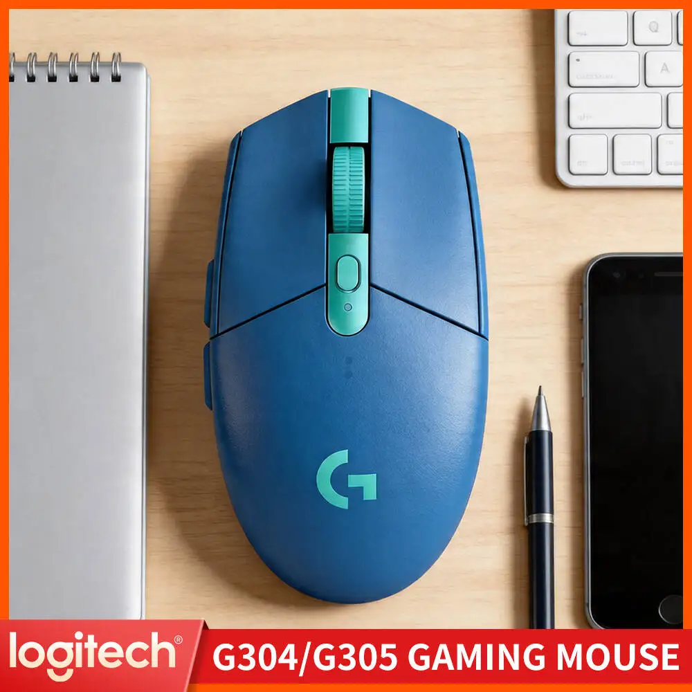 Logitech G305 Wireless Gaming Mouse, 12000 DPI HERO, 6 Programmable Buttons, 250h Battery, 99g, PC Mac Gamers Pick