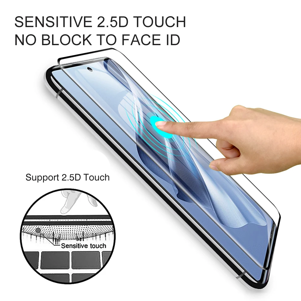 Protector de pantalla 4 en 1 para Oppo Reno10 Pro plus 20D 3D vidrio templado curvo Reno8 Find X6 lente de cámara transparente vidrio protector