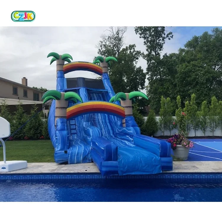 Kid Pvc Inflatable Water Slide For Above Ground Inground Swimming Pool