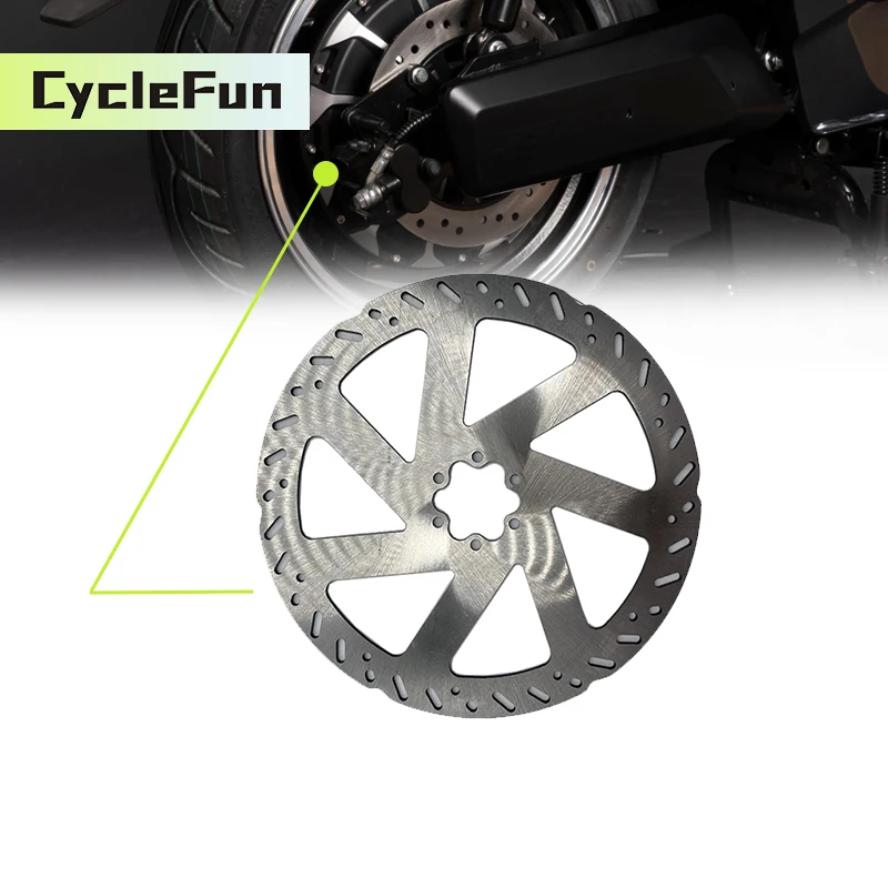 220mm Brake Plate Strong Steel Disc Rotor 3.0mm Thickness For QS205 QS273 Spoke Hub Motor Talaria Sur ron Front Wheel