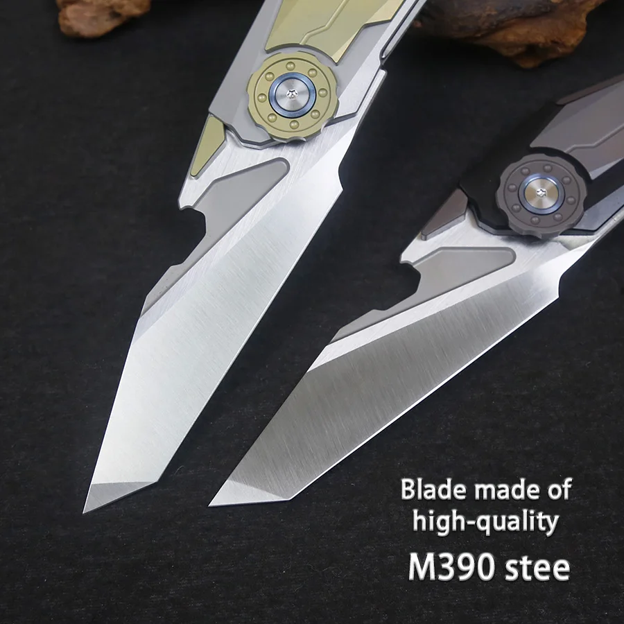 Portable Titanium Alloy Colorful Folding Tool for Outdoor Camping Durable Multifunctional Hand Tool in Compact Size