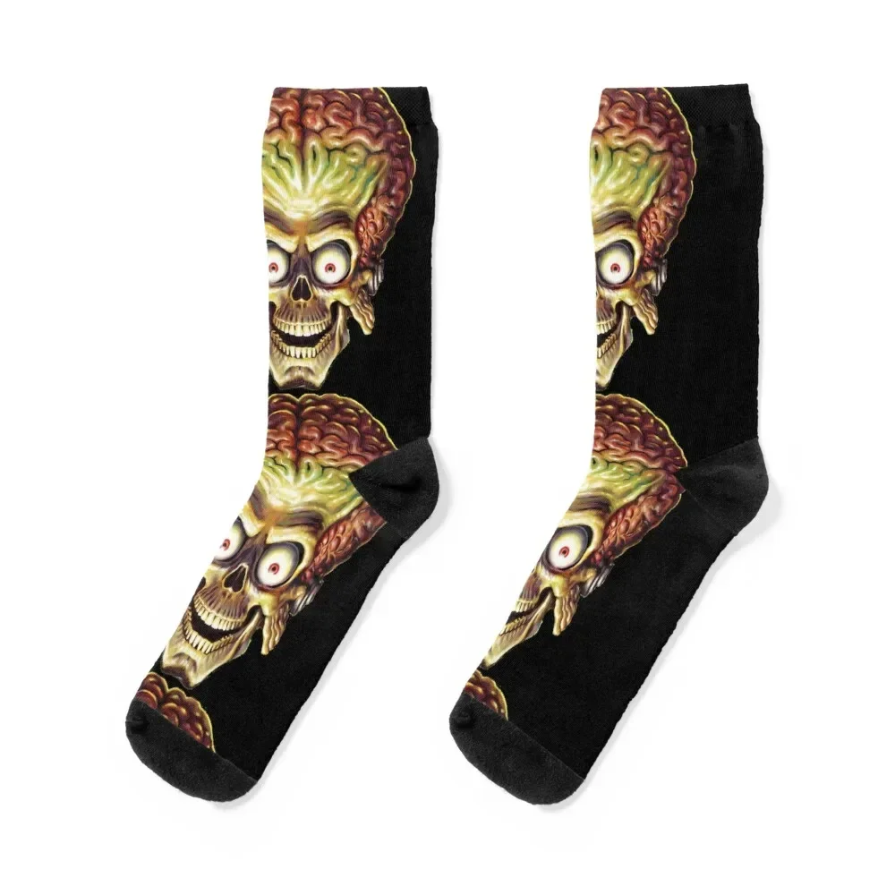 Mars Attacks Socks sports stockings winter men cotton high quality Socks For Girls Men's