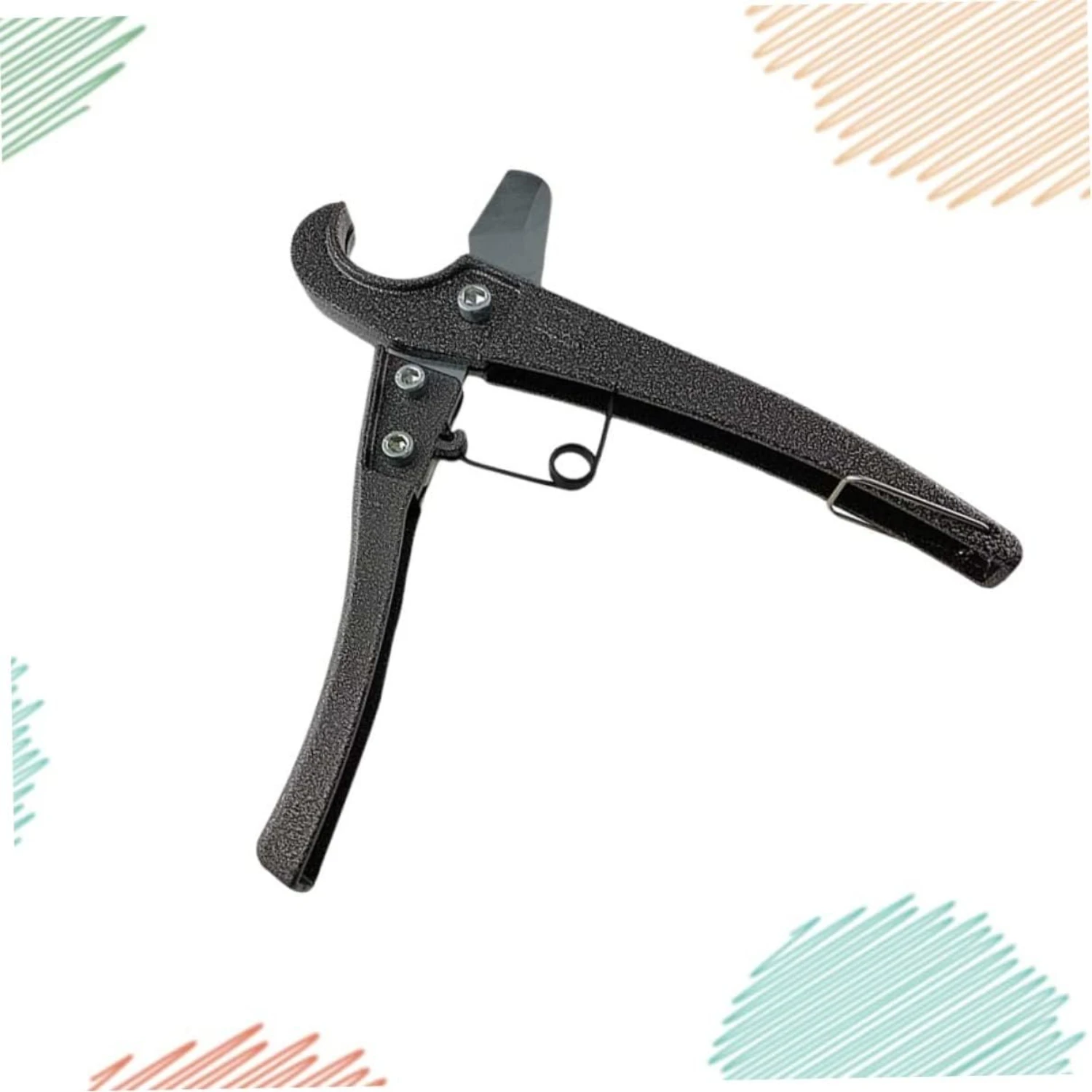 Convenient and Precise Black Plastic Gas Tube Cutter - Accurate Tool for Precision Cuts Wrapping Paper Flexible Hose Slice