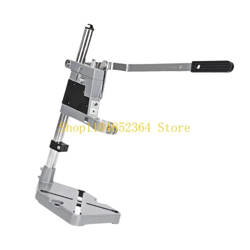 

652F Drill Press Stand Adjustable Electric Benches Clamps Support Tool Hand Drill Double Hole Workstations Aluminum Repair Tool