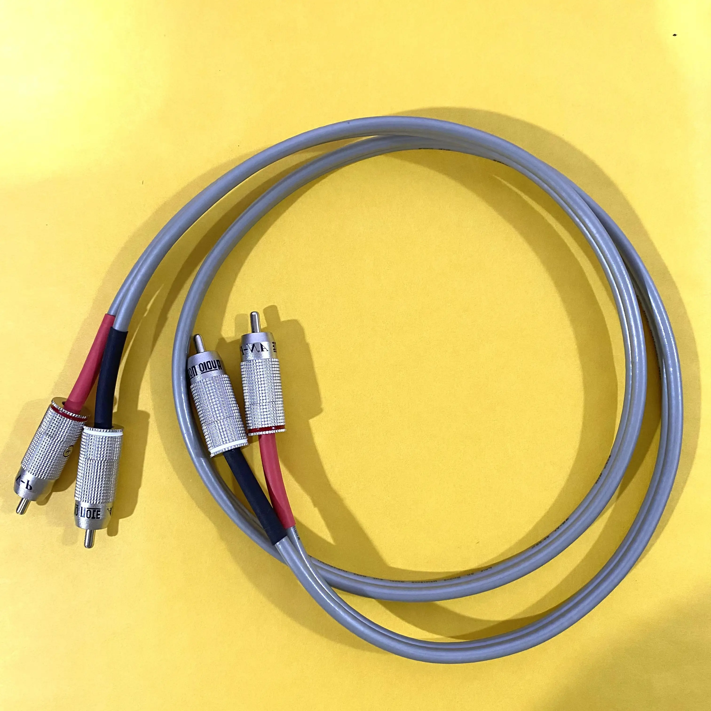 

New Hifi Audio Note AN-VX 20cores Stand RCA Cable OCC Silver Fever Interconnect Cable Single Audio Note Extension Cord 1.5meter