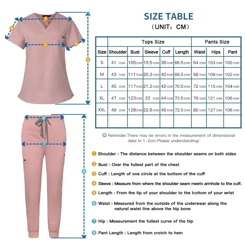 Hospital Scientist Beauty Salon Uniform Elastic Breathable Clothes Fashion Slim Fit Scrub Set Lab Overalls Uniform Nurse Women