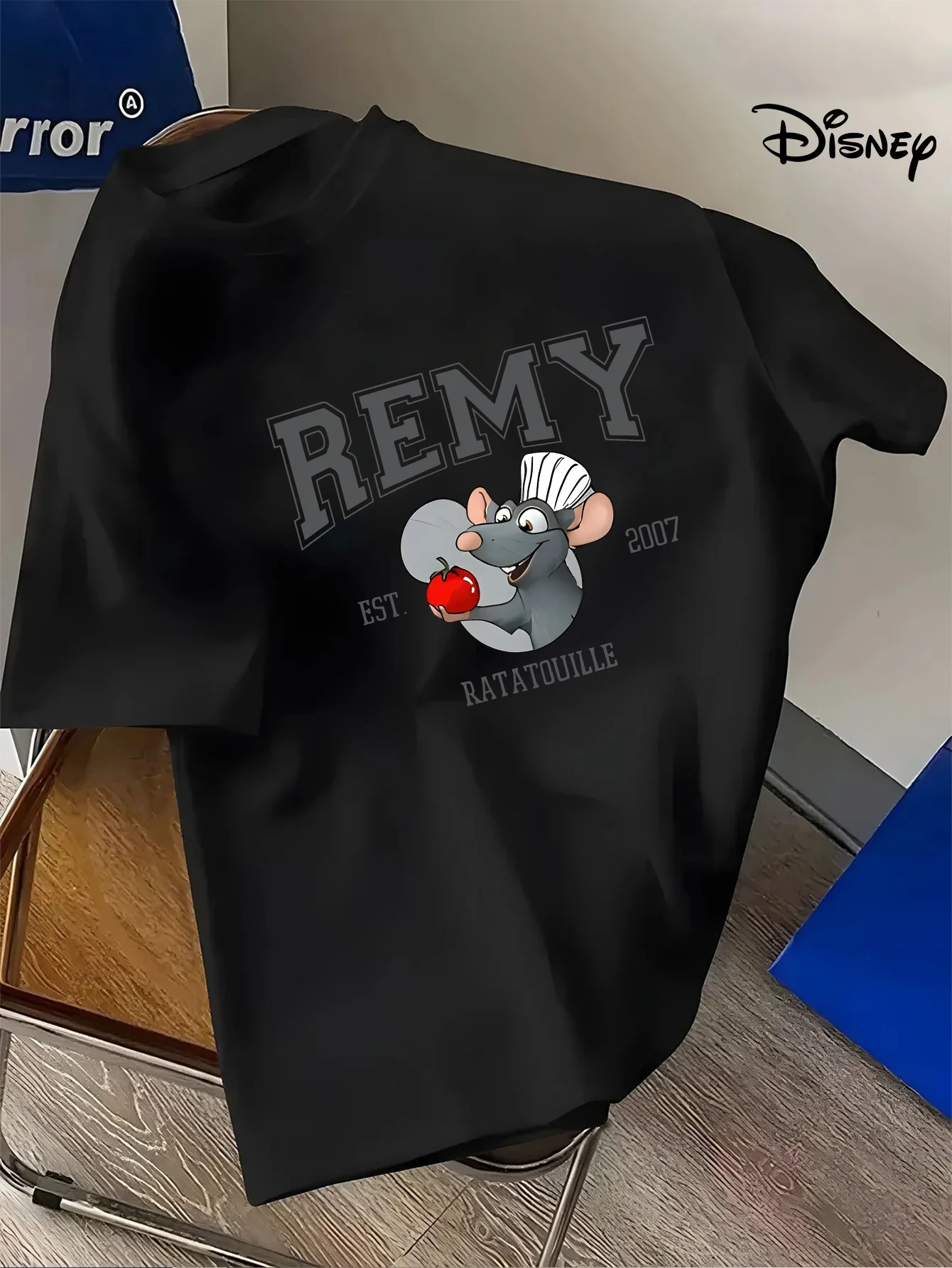 ديزني راتاتوي ريمي تي شيرت مطبوع الرجال موضة الاتجاه الراحة أفضل الرجال والنساء جميع المواسم القطن طاقم الرقبة قصيرة الأكمام #2