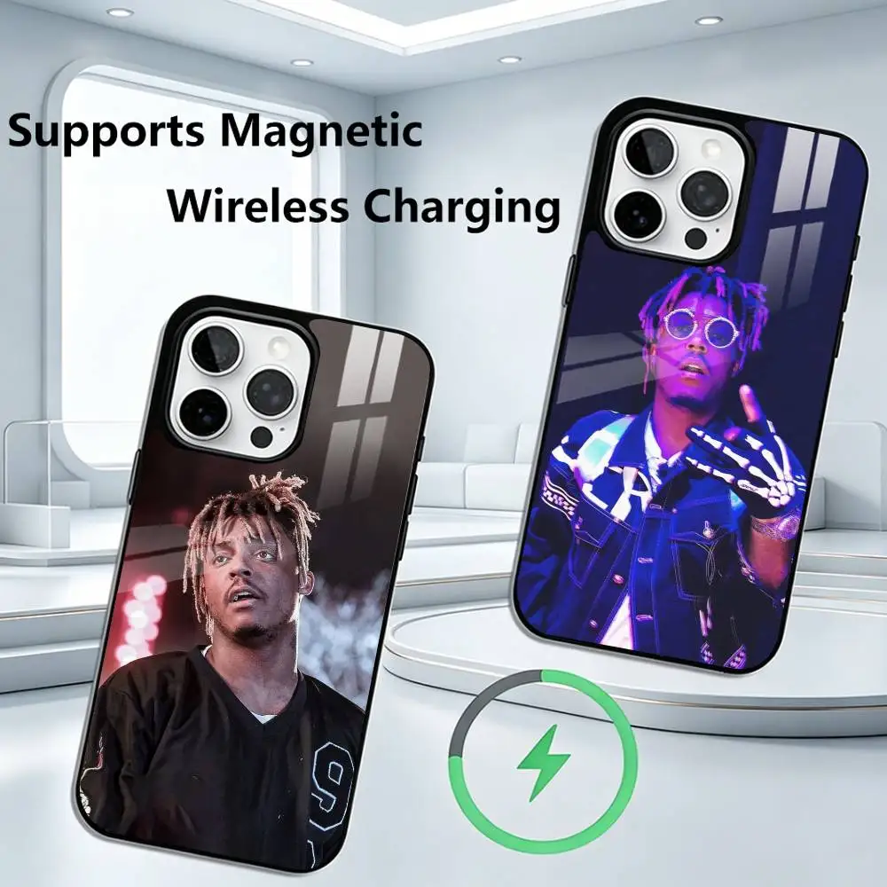 

Rapper999 J-Juice W-WRLD Phone Case For iPhone17,16,15,14,13,12,11 Plus,Pro Supports Magnetic Wireless Charging