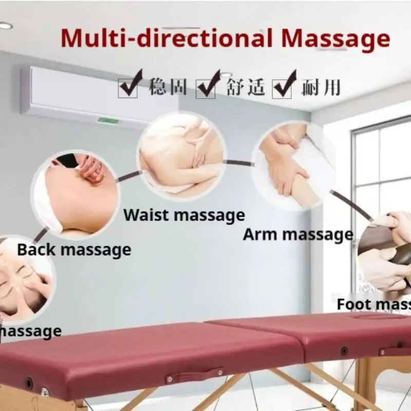 Spa Portable Bed Pregnancy Massage Massage Couch Table Salon Female Luxury Clients Cosmetology Obese Chaise Individuals Cheap 12