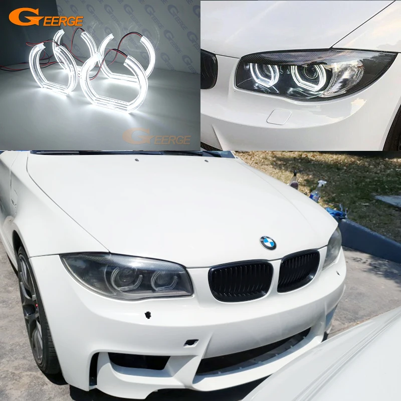 

For BMW 1 Series E82 E88 E87 E81 2004 - 2012 Day Light Excellent Ultra Bright DTM Style Led Angel Eyes Kit Halo Rings