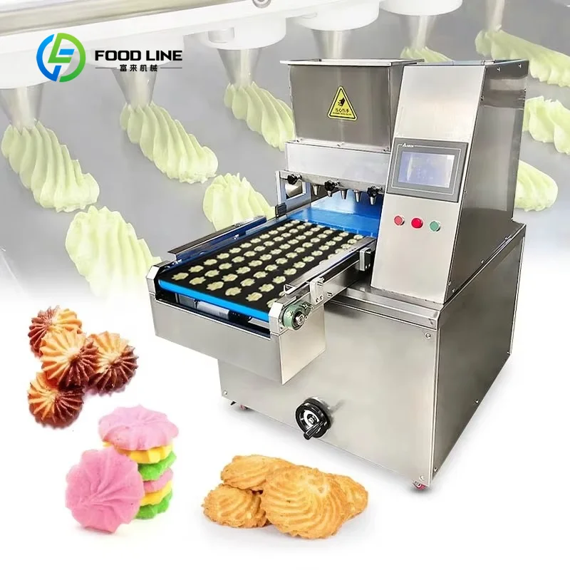Small Scale Commercial Custom Oat Cookie Press Cutter Nigeria and Biscuit Make Molding Maker Machine