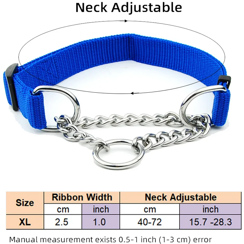 Dog Collar Stainless steel chain training collars suitable Big Dog Outside Collar Fashion Dog Leash