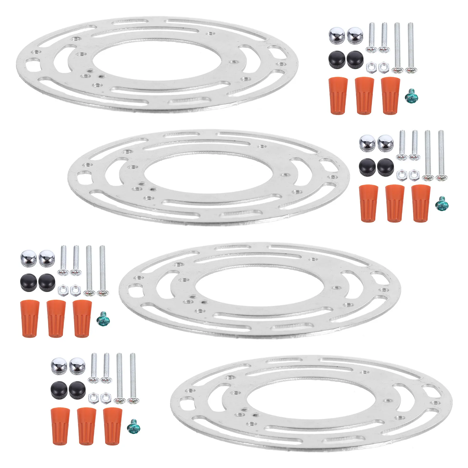 4pcs Light Fixture Mounting Brackets Ceiling Light Mounting Bracket Plates For Lamp Adapter Backplate Fixture Chandelier Support