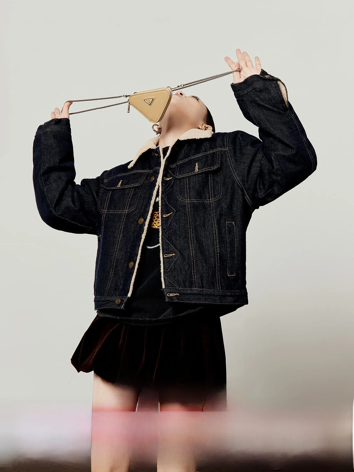 

Loose Fit ort Coat Jaet Women's Original Jeans Color 2025 Winter New Sle Commute Faion Button Closure Long Sve