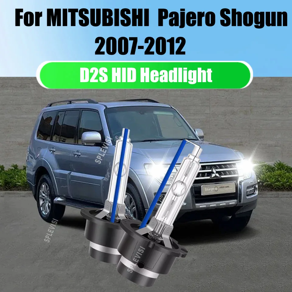 HID D2S 35W Xenon 6000K Auto Lamp Car Headlight Bright White Upgrade For Mitsubishi Pajero Shogun 2007 2008 2009 2010 2011 2012