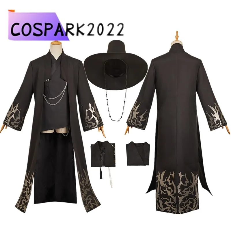 

Disguise Demons Jinu Cosplay Costume Adult Men Black Top Coat Hunters Boys Hat Outfits Halloween Carnival Party Suit