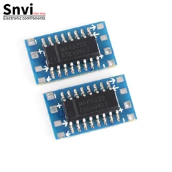 SNVI 5pcs mini RS232 MAX3232 Levels to TTL level converter board serial converter board Dropshipping
