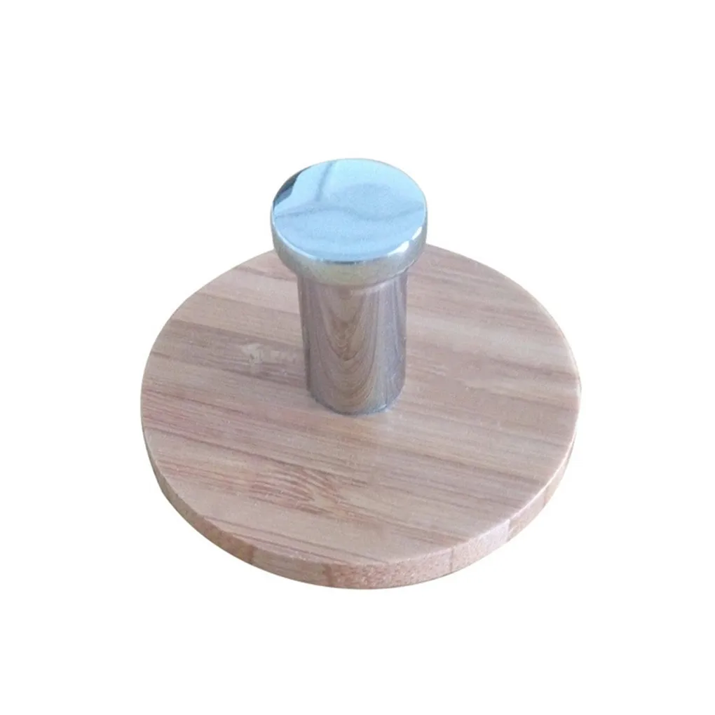 T-Shaped Adhesive Wall Hook Stainless Steel Body Bamboo Backing Strong Sticky for Home Kitchen Clothes Towel Hanging