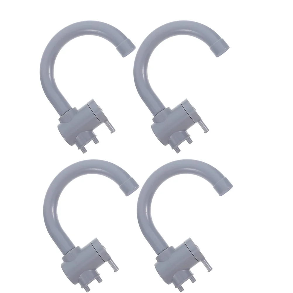 4 قطع من حوض المطبخ التظاهري للأطفال مع صنبور مفصل لعبة تفاعلية للأطفال الصغار التنسيق بين اليد والعين والمهارات الاجتماعية #2