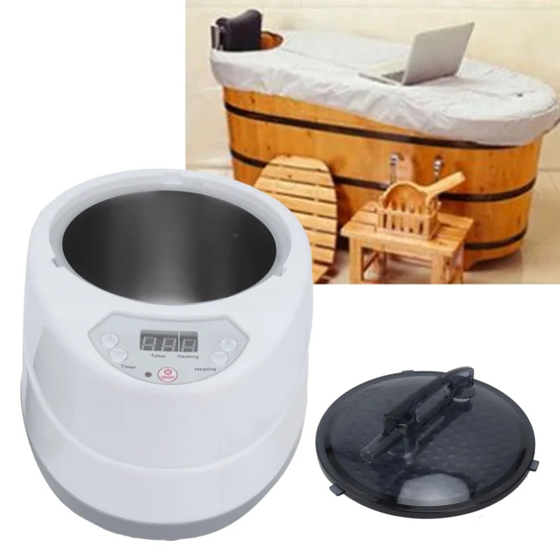 1000W Household Sauna Steamer Pot 2.0L Portable Sweat Spa Steam Pot For Body DetoxUS Plug 110V
