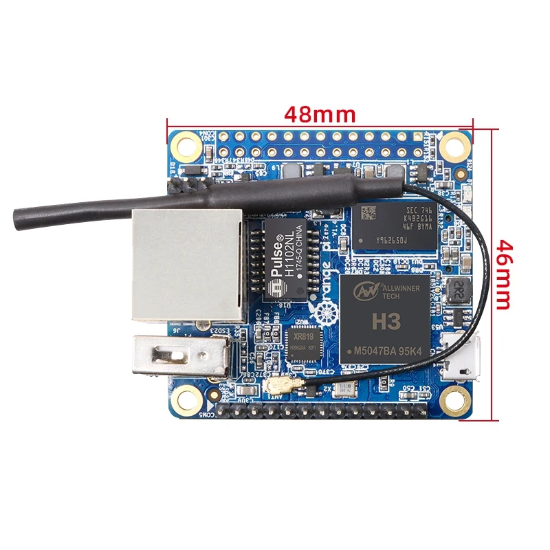 1 Piece H3 Quad-Core Open-Source Run Android 4.4 Ubuntu Debian Image Blue For Orange Pi Zero LTS Development Board