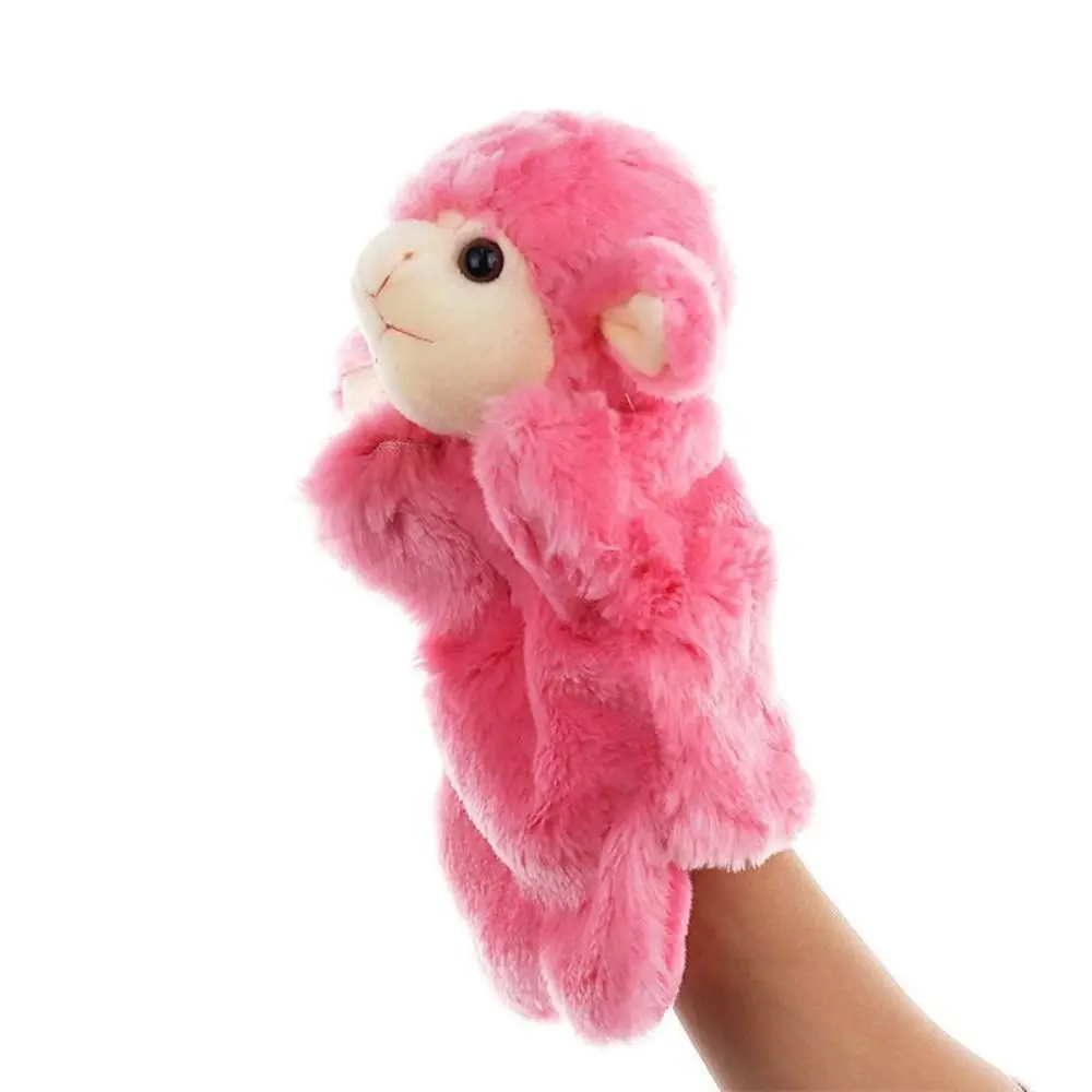 Learning Sheep Animal Hand Puppet Stuffed Animals Wolf Plush Hand Doll Plush Dolls Soft Cartoon Plush Toys Baby