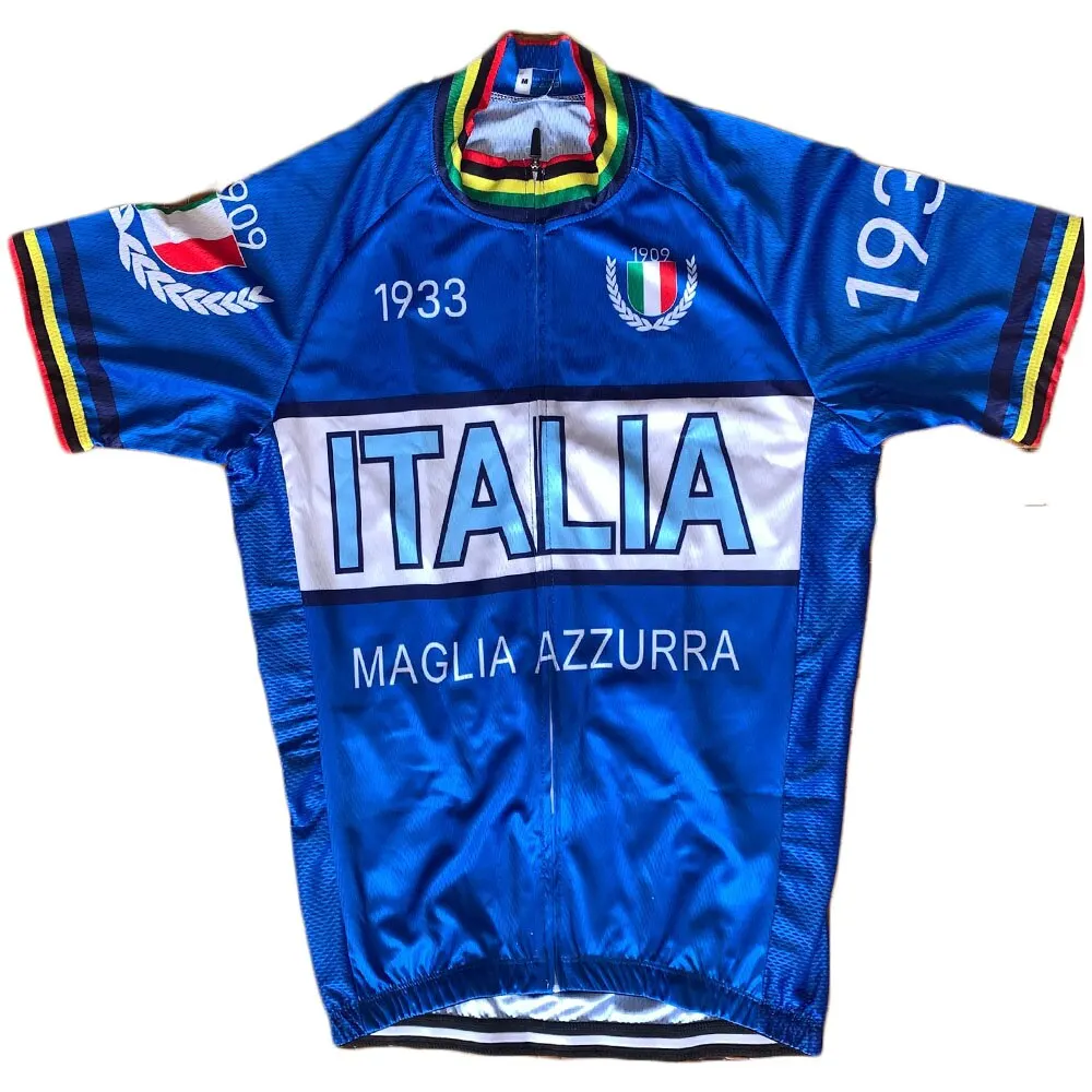 Italy Cycling Jersey ITALIA Retro  Clothing Men Mountain Bike  Road  Shirt Triathlon Bicycle MTB Wear Maillot