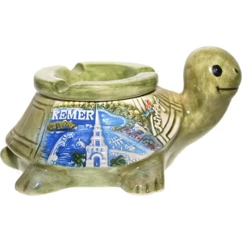 Hd Marketim Ceramic Turtle Motif Ash Tray