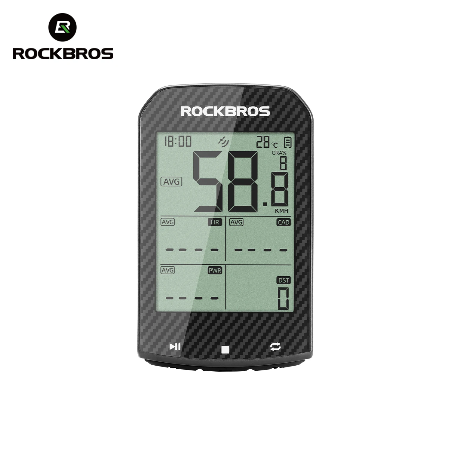 

ROCKBROS Bicycle Computer M1Pro with AIROHA AG3352Q 5.0 ANT+ Bluetooth IPX6 Waterproof Cyclocomputer Speedometer Bike Stopwatch