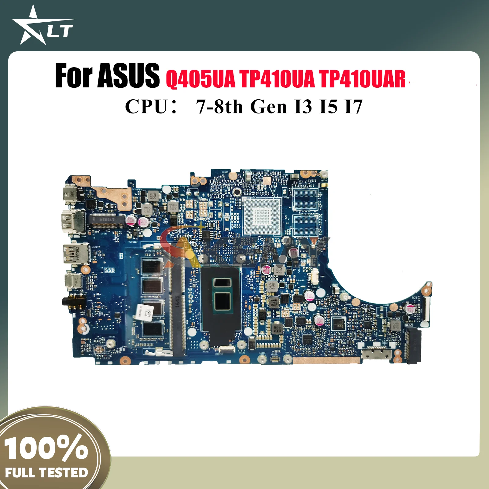 

TP410UA Laptop Motherboard For ASUS TP410UR TP410UAR TP410UQ TP410URR Q405UA TP410U TP410UF Mainboard With I3 I5 I7 CPU tests OK
