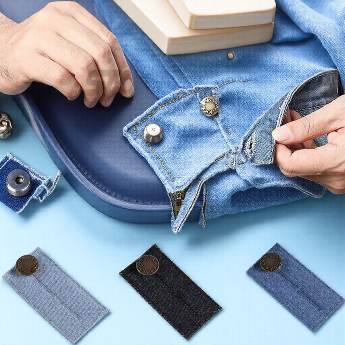 قابل للتعديل مرونة الخصر ضام مشبك للجينز DIY الملابس الخياطة اكسسوارات 1 قطعة لوازم الحرف المنزلية