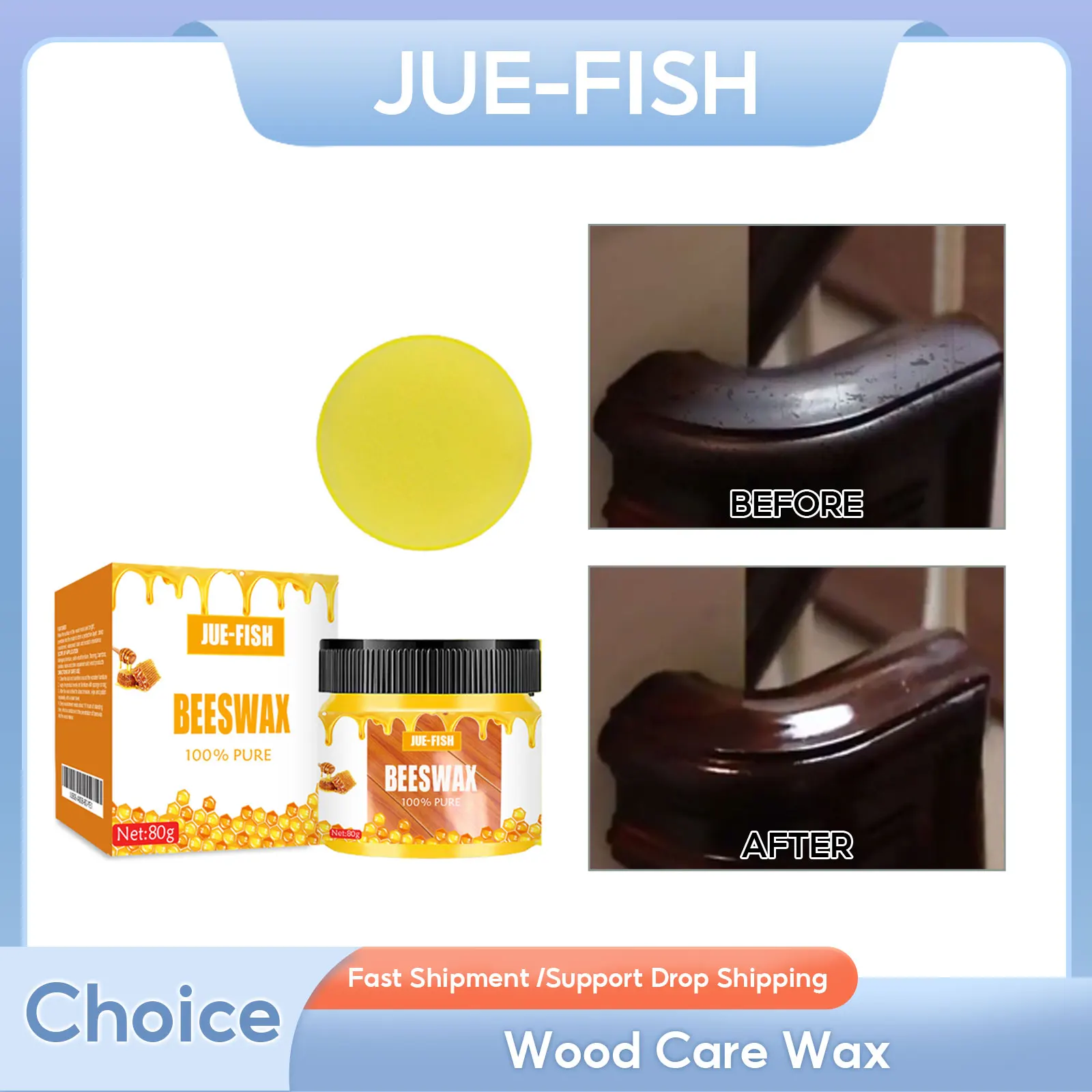 

Wood Care Wax Wooden Scratch Remove Polishing Furniture Care Seasoning Beeswax Floor Cleaning Maintenance Wooden Brightening Wax