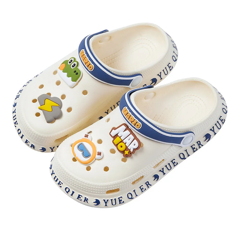 Parent-child Hole Garden Shoes Boys' Girls‘ Baby 2023 Summer Anti Slip Children's Slippers Cartoon Kids Slipper Beach Sandals