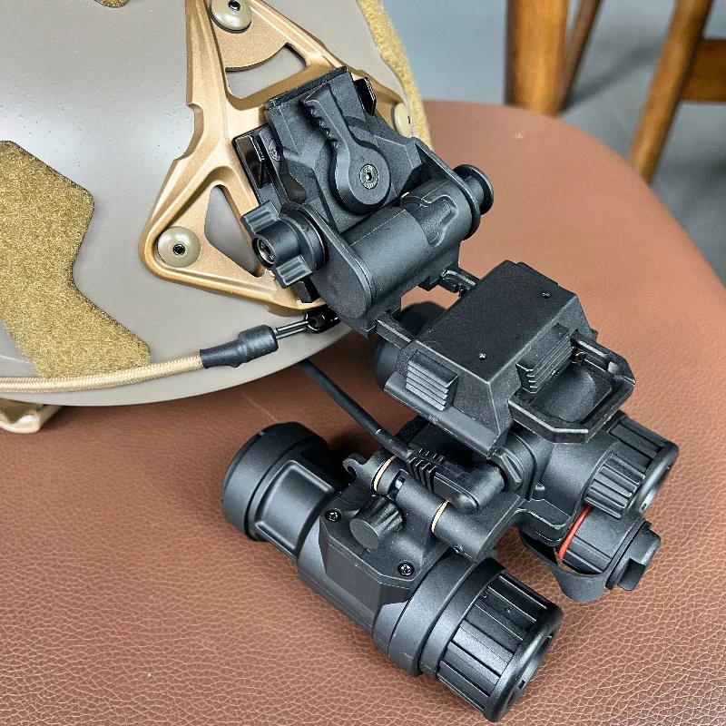 Binocular NVG Dummy Model Luminous Version, Non-Functional Tactical Helmet Accessory for Military Fan Cosplay