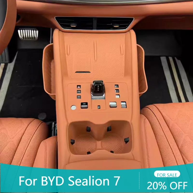 

Central control gear shift button fully wrapped with silicone protective pad For BYD Sealion 7 Sea lion 07 EV 2024 2025