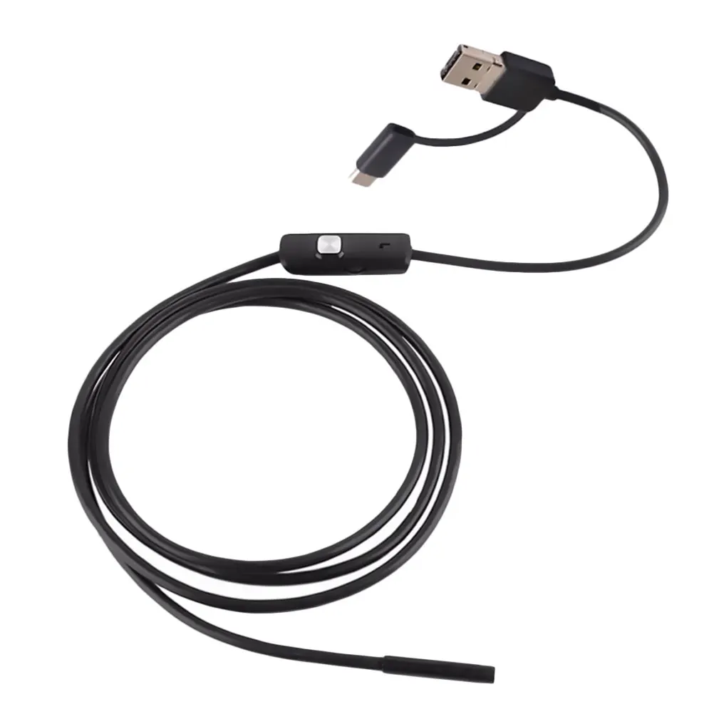 

1pc Portable Wired Inspection Camera Compatible for Android Waterproof Black 5 5m Probe Diameter IP67 Tools Parts