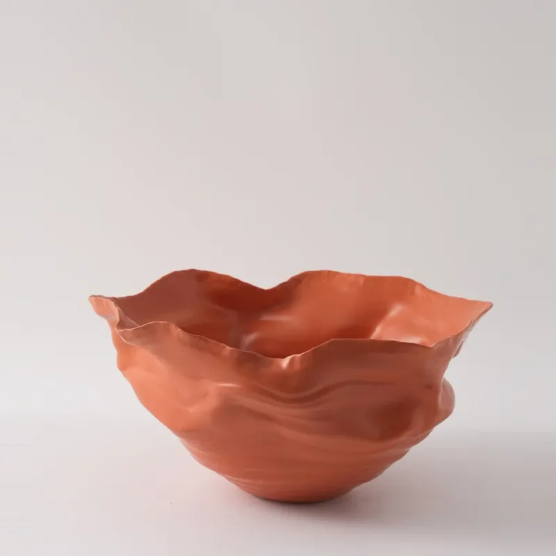 Modern Wabi Sabi Ceramic Vase Unique Shape Flower Arrangement Home Decor Living Room Entrance Table Ornament High End Art