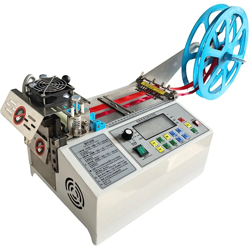 

[Best-selling] Hot & Cold Textiles Belt Automatic Braided Fabric Cutting Machine Ribbon Cutter