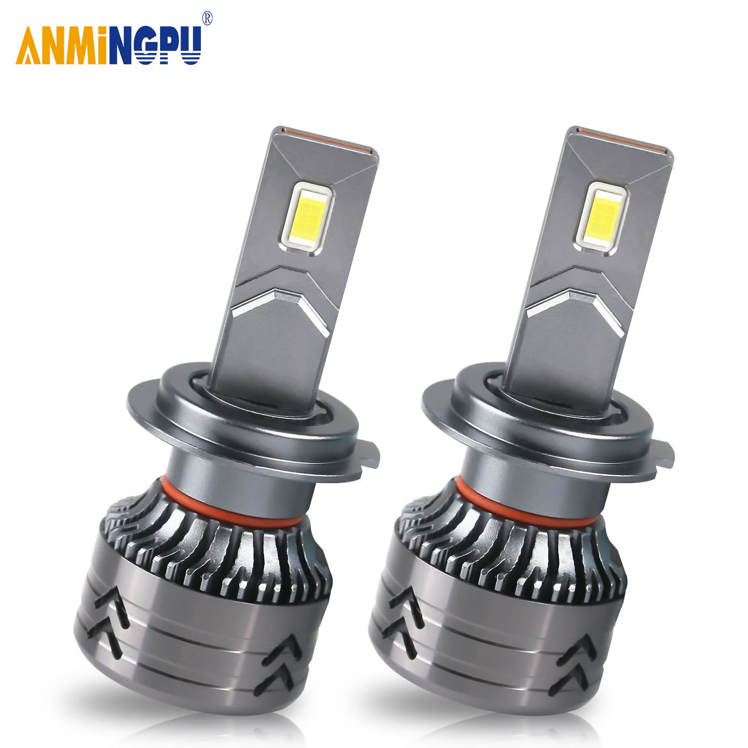 ANMINGPU 2pcs H7 LED Headlight Canbus 22000LM 70W High Power Lamp H1 H4 H11 9012 HIR2 9005 9006 9007 9008 HB3 HB4 Led Headlight