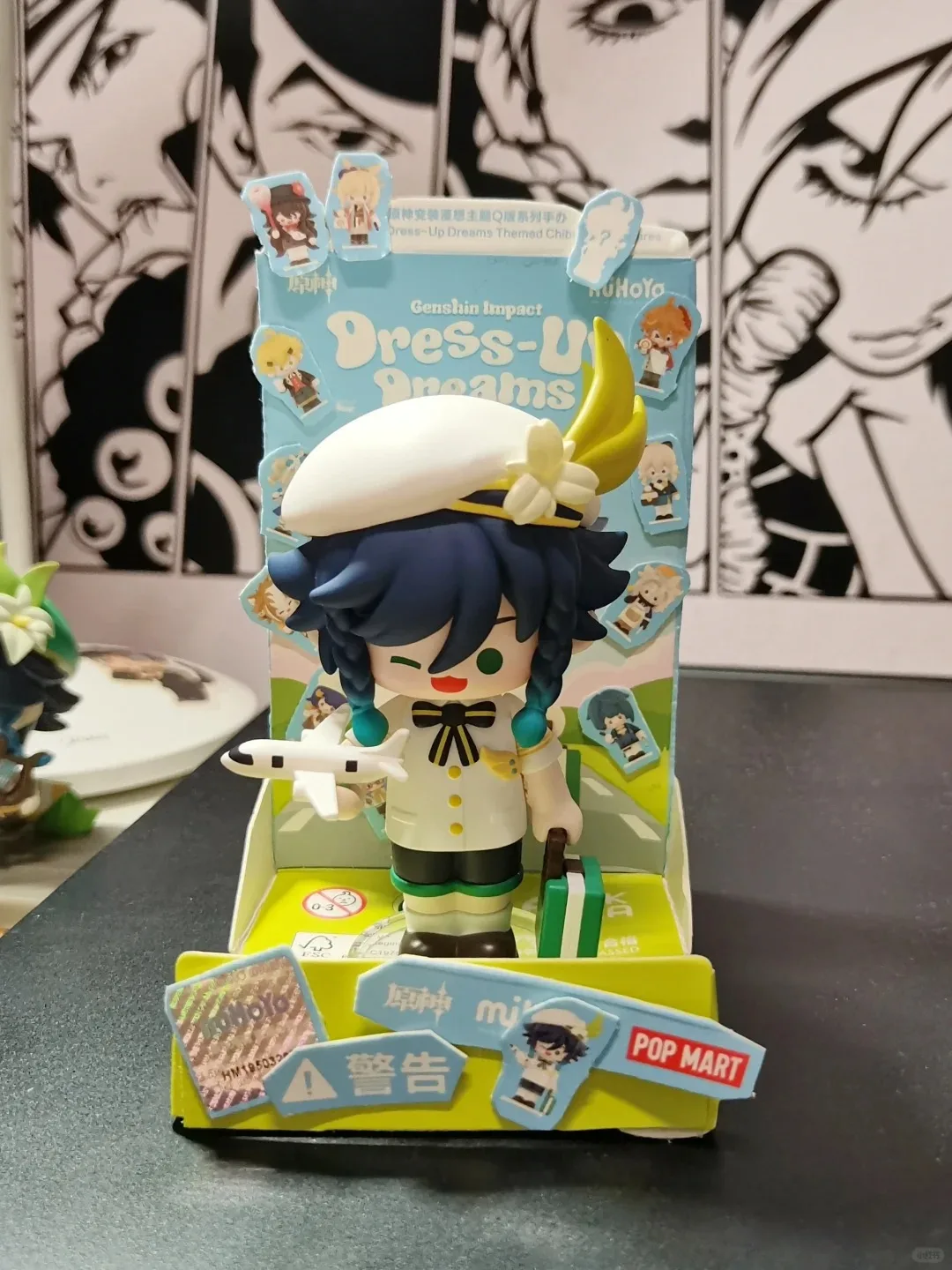 오리지널 팝마트 원신 임팩트 드레스업 드림 테마 치비 시리즈 블라인드 박스 미스터리 박스 인형 귀여운 애니메이션 피규어 크리스마스 선물