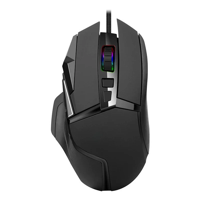 Shyrrik HJ5025 USB Wired 800-8000 DPI All Key Macro Defnition RGB Mouse / Electronic Competition Gaming Mouse/ LED Breath Light