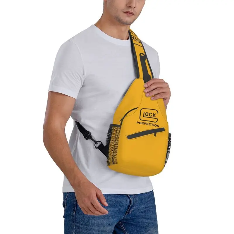 Tactische Schietsport Glock Sling Borsttas Op Maat Crossbody Schouderrugzak Voor Heren Fietsen Camping Dagrugzak