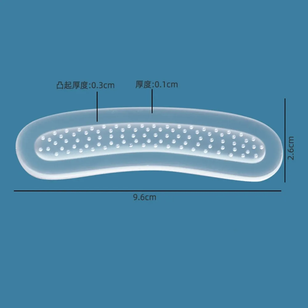 2PCS Gel Heel Cushions for Women Soft Silicone Shoe Inserts Anti-Slip High Pads, Adjustable Foot Care Cushion for Pain Relief