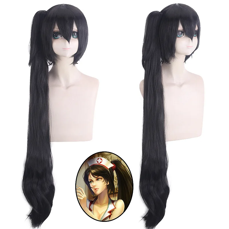 Synthetic Cosplay Wig League Game Inspired K-Ma Bounty Hunter R-Ven Lux Annie Mirchi Costume Party Halloween Anime Festival