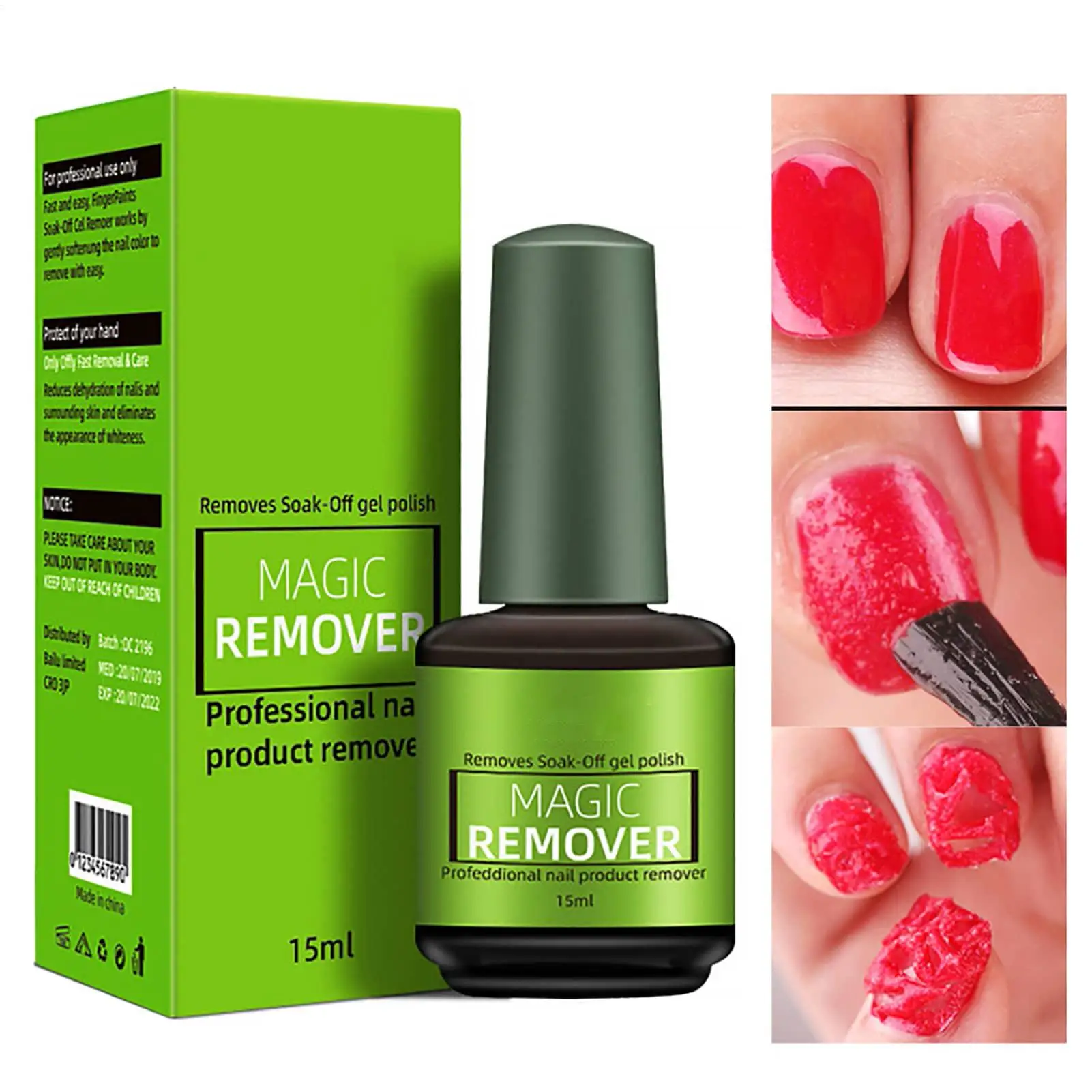 15ml Magic Remover Nail Gel Polish Remover UV Gel Polish Fast Remove Semi Permanent Varnish Polish Cancel Glue